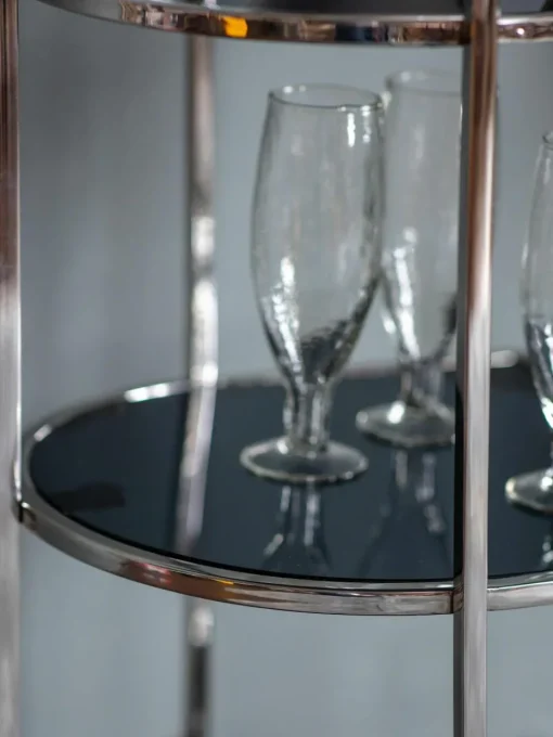 Bar cart Beauchamp van edelstaal