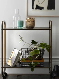 Bar cart Morris met wieltjes