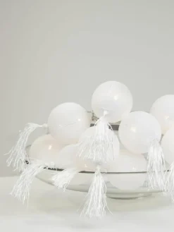 Batterij-aangedreven LED lichtslinger Jolly Tassel, 185 cm