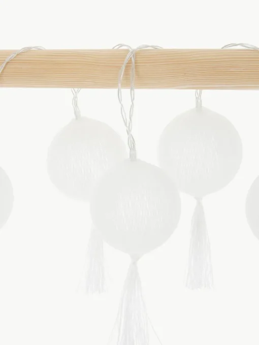 Batterij-aangedreven LED lichtslinger Jolly Tassel, 185 cm