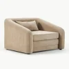 Beige slaapfauteuil Eliot