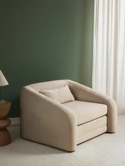 Beige slaapfauteuil Eliot