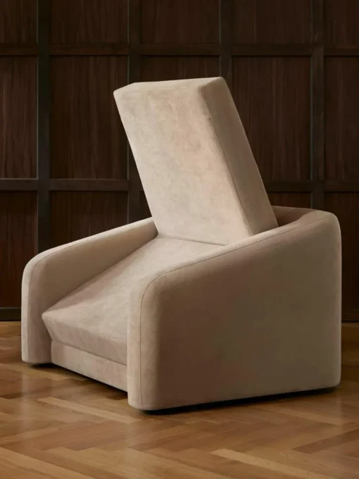 Beige slaapfauteuil Eliot