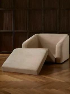 Beige slaapfauteuil Eliot