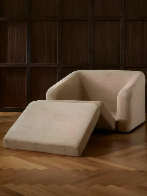 Beige slaapfauteuil Eliot