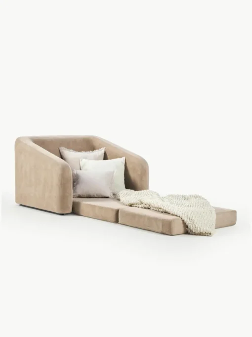 Beige slaapfauteuil Eliot