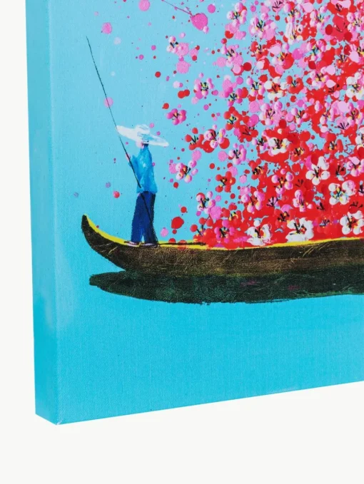Beschilderd canvas print Flower Boat