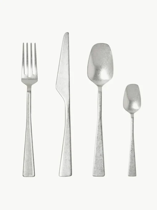 Bestekset Zest met stonewashed oppervlak, 6 personen (24-delig)