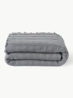 Bethany mousseline sprei met franjes