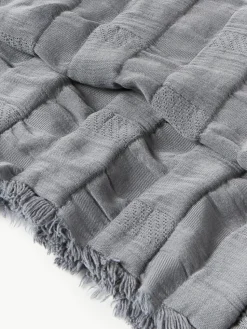 Bethany mousseline sprei met franjes