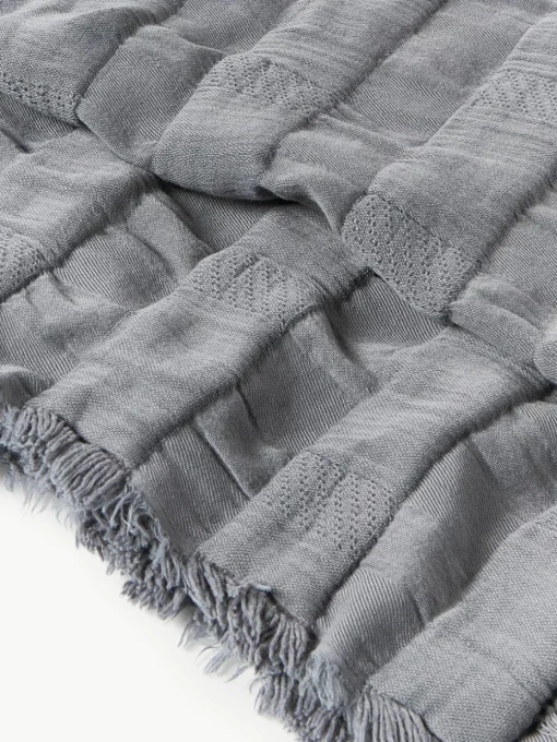 Bethany mousseline sprei met franjes