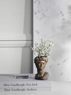Betonnen plantenpot David met antieke afwerking
