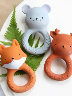 Bijtring Fox van natuurlijk rubber