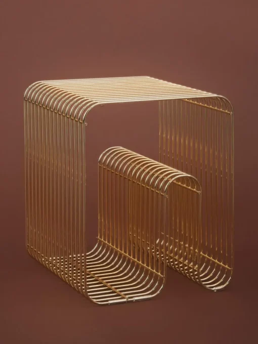 Bijzettafel Curve met tijdschriftenvak