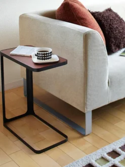 Bijzettafel Frame met houten plaat