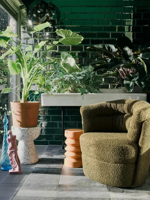 Bijzettafel Lars met terrazzo-patroon