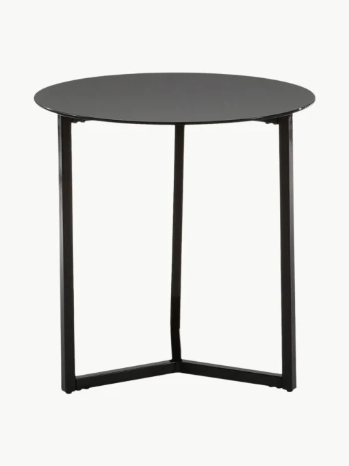 Bijzettafel Raeam met glazen tafelblad