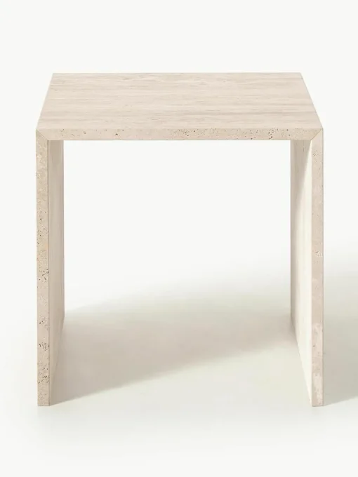 Bijzettafel Varu uit travertijn, 2-delig