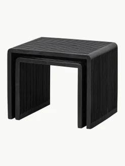 Bijzettafel Willa van teakhout, 2-delig