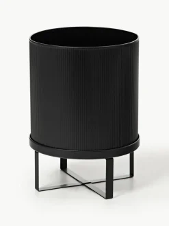 Bloempot Bau met gegroefd oppervlak, H 38 cm