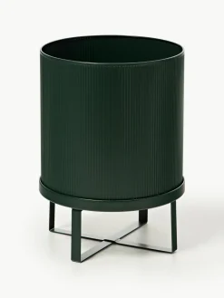 Bloempot Bau met gegroefd oppervlak, H 38 cm