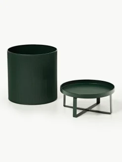 Bloempot Bau met gegroefd oppervlak, H 38 cm