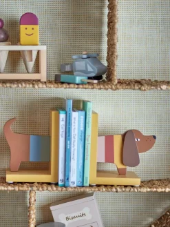 Boekensteun Charlie van hout, 2-delig