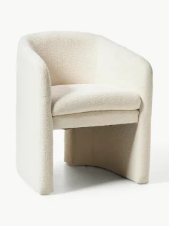 Bouclé armstoel Mairo