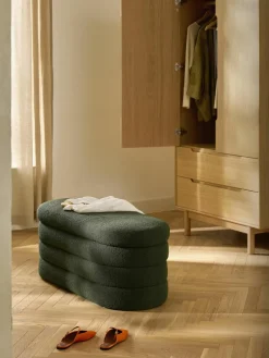 Bouclé bank Alto met opbergruimte