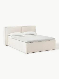 Bouclé boxspring bed Lennon