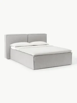 Bouclé boxspring bed Lennon