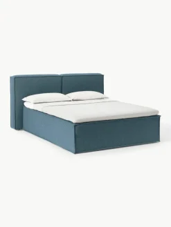 Bouclé boxspring bed Lennon