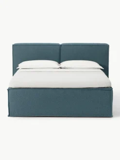 Bouclé boxspring bed Lennon