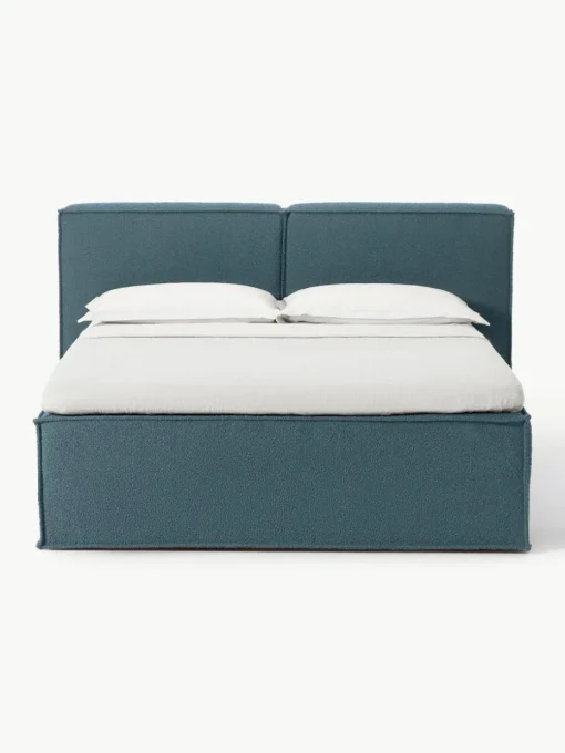 Bouclé boxspring bed Lennon