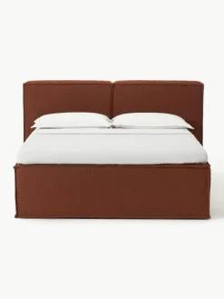 Bouclé boxspring bed Lennon
