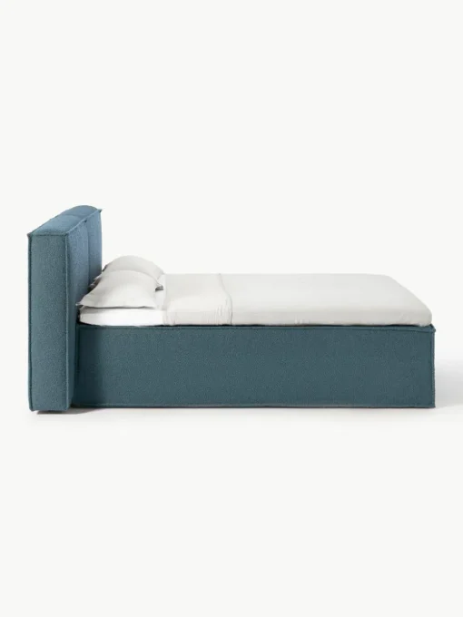 Bouclé boxspring bed Lennon
