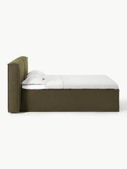 Bouclé boxspring bed Lennon