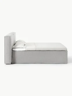 Bouclé boxspring bed Lennon