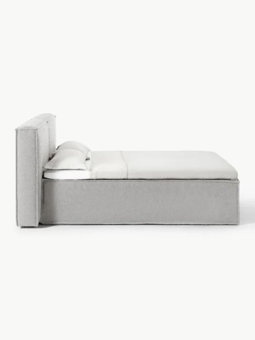 Bouclé boxspring bed Lennon