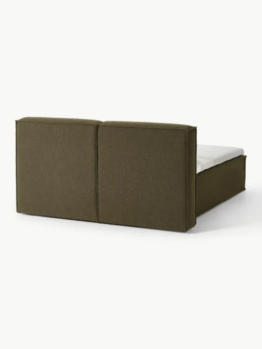 Bouclé boxspring bed Lennon