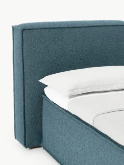Bouclé boxspring bed Lennon
