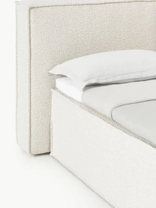 Bouclé boxspring bed Lennon