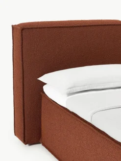 Bouclé boxspring bed Lennon