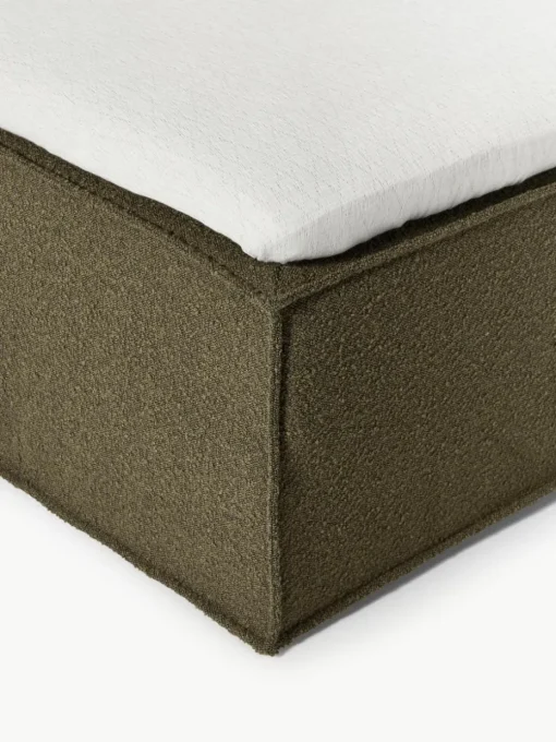 Bouclé boxspring bed Lennon