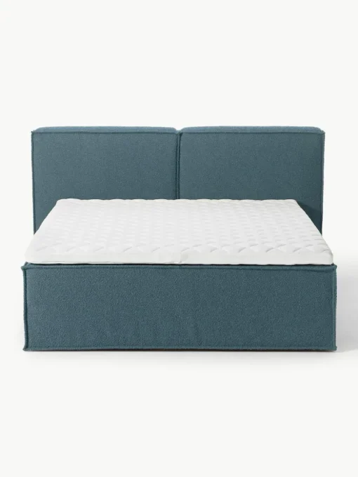 Bouclé boxspring bed Lennon