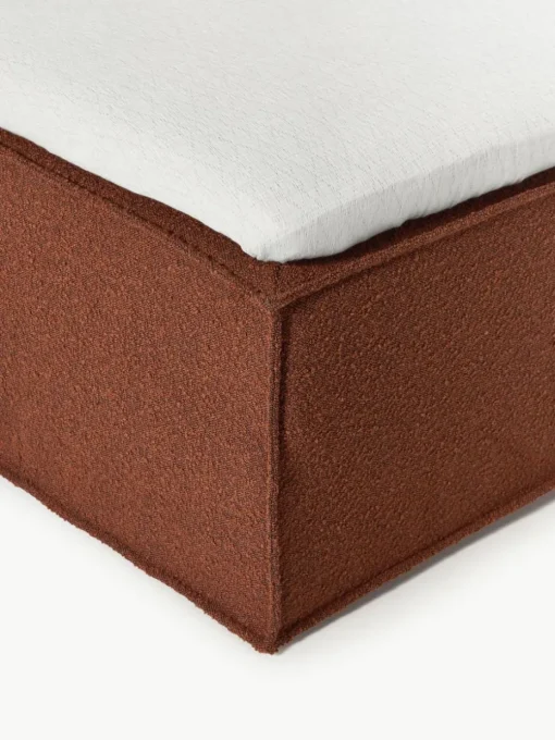 Bouclé boxspring bed Lennon