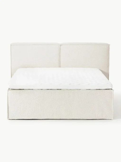 Bouclé boxspring bed Lennon
