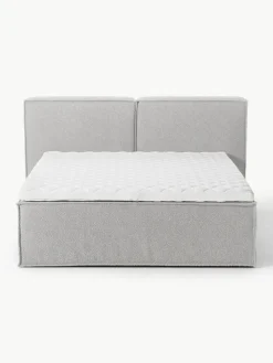 Bouclé boxspring bed Lennon