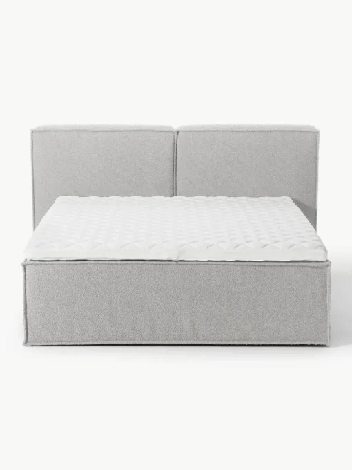 Bouclé boxspring bed Lennon