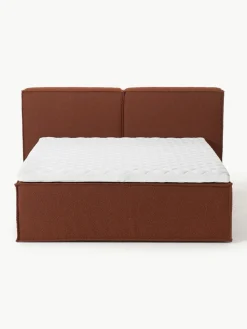Bouclé boxspring bed Lennon